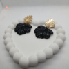 Black Leaf Earrings