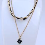 Double Chain Flower Necklace