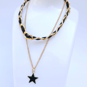 Double Chain Star Necklace