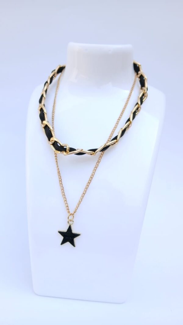 Double Chain Star Necklace