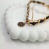Double chain necklace with coin