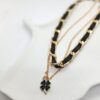 double chain flower necklace