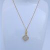 Flower Necklace Golden White
