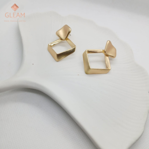Glided Geometry Earrings