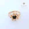 Obsidian Zircon Ring By Gleam