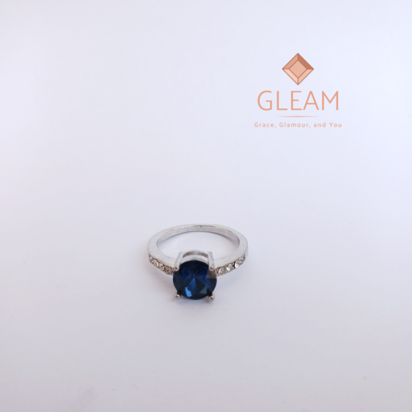  Ocean Blue Zircon Ring