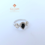 Onyx Zircon Ring