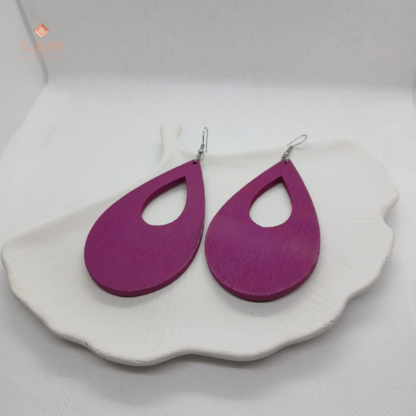 Purple Drop Earrings