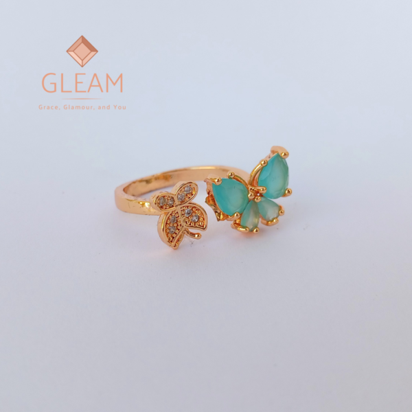 Sapphire Butterfly Ring