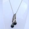 Silver Black Necklace