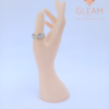 Silver Zircon Ring By Gleam By Huda