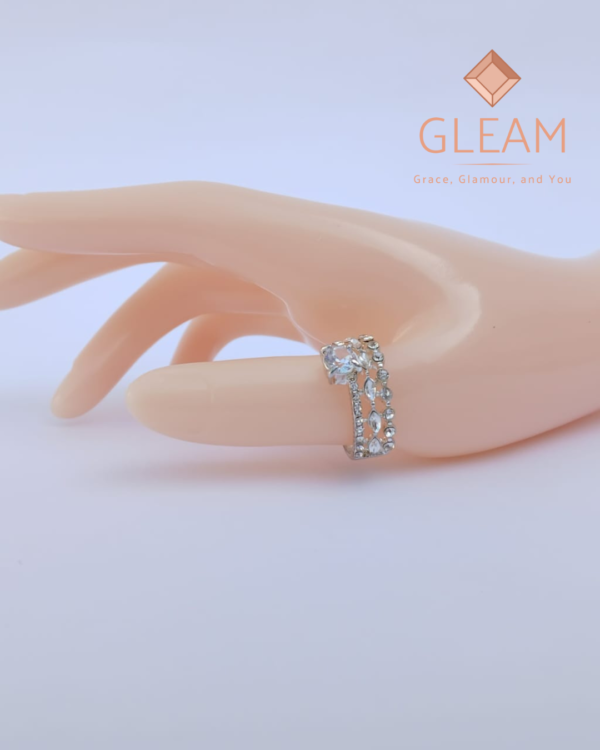 Silver Zircon Ring