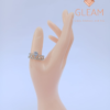 Silver Zircon Ring By Gleam By Huda