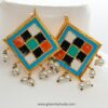 Simple Polki Earrings