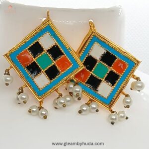 Simple Polki Earrings